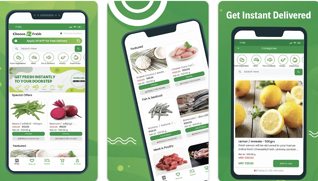 Choose My Fresh App Screenshot